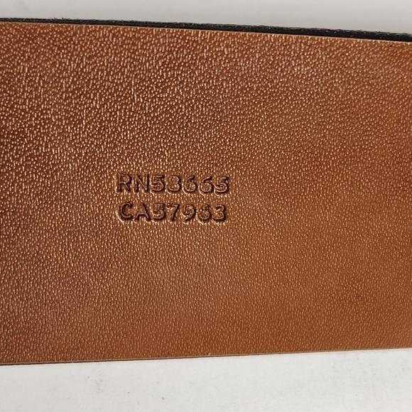 NORDSTROM Belt Men's Shop Size 40 Brown Leather Made USA Silver Buckle 1.5 Width - Picture 9 of 10